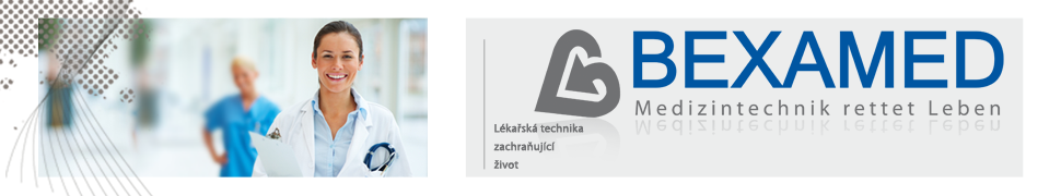 Logo zariadenia Bexamed.sk - záchranárska techika zachraňujúca život -  Lucie Špilmanová