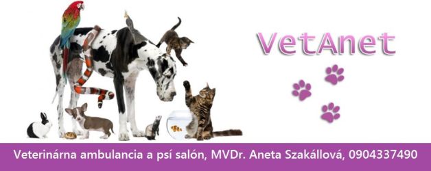 Logo zariadenia Veterinárna ambulancia Vetanet - MVDr. Aneta Szakállová