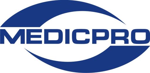 Logo zariadenia MEDICPRO, merné miesto výdajne ortopedicko-protetických pomôcok