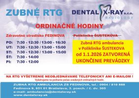 Fotografia 1 od RTG DENTAL X-RAY Zubné / Krčné RTG - ambulancie