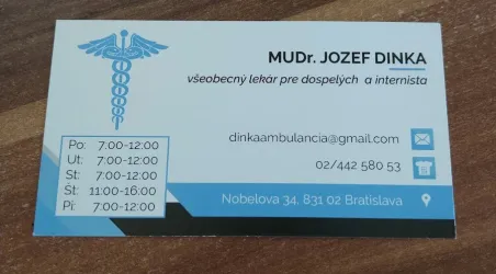 Fotografia miesta 2 od Ambulancia  praktického lekára pre dospelých a interná ambulancia - MUDr. Jozef Dinka