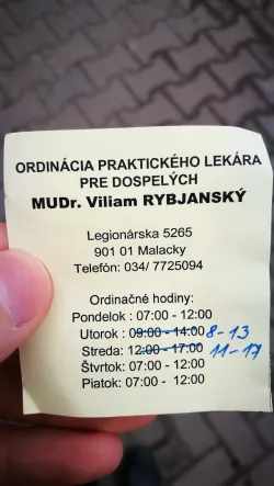 Fotografia miesta 1 od Všeobecná ambulancia pre dospelých - MUDr. Viliam Rybjanský