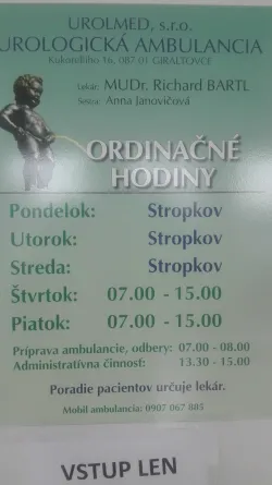 Fotografia miesta 1 od Urologická ambulancia - MUDr. Richard Bartl