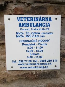 Fotografia miesta 8 od Veterinárna ambulancia Poprad - MVDr. Jaroslav Želonka