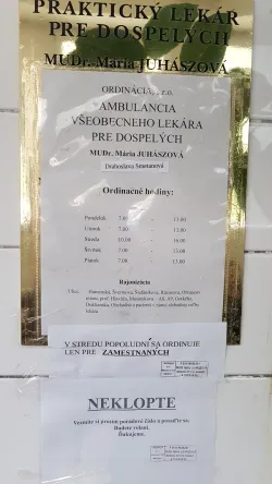 Fotografia miesta 1 od Všeobecný lekár pre dospelých, ORDINÁCIA, s.r.o. - MUDr. Mária Juhászová