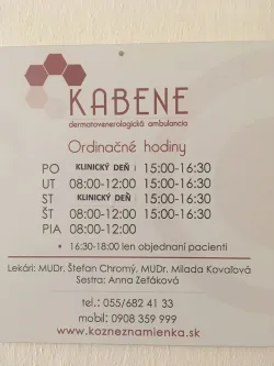 Fotografia miesta 5 od KABENE s.r.o. - Dermatologická ambulancia - MUDr. Štefan Chromý