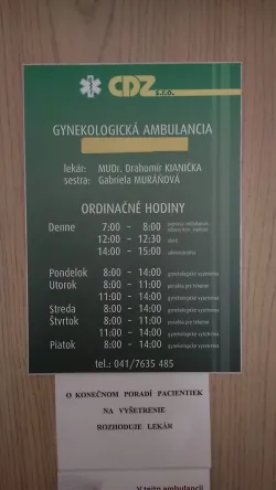 Fotografia miesta 1 od CDZ, s.r.o. , gynekologická ambulancia - MUDr. Drahomír Kianička