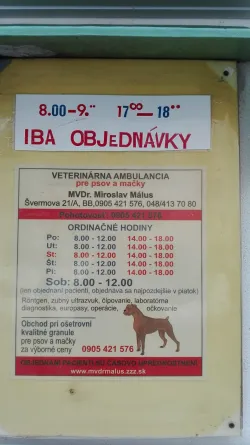 Fotografia miesta 4 od Veterinárna ambulancia pre psov a mačky - MVDr.Miroslav Málus