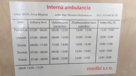 Fotografia miesta 2 od Ambulancia vnútorného lekárstva -  Medbi s.r.o. - MUDr. Anna Bibzová