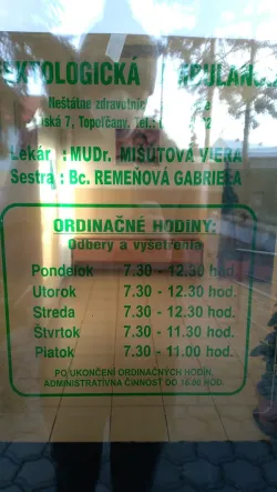 Fotografia miesta 1 od Infektologická ambulancia - MUDr. Viera Mišútová