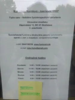 Fotografia miesta 6 od Ambulancia fyziatrie, lečebnej rehabilitácie a balneológie - Mgr. Ľubica Rostášová