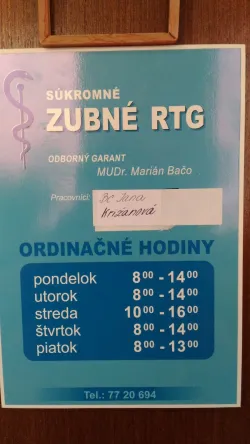 Fotografia miesta 2 od Zubný RTG - MUDr. Marián Bačo