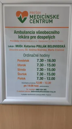 Fotografia miesta 2 od Ambulancia všeobecného lekára pre dospelých - MUDr. Darina Šofranková