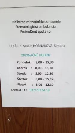 Fotografia miesta 2 od Zubná ambulancia ProteoDENT v Nitre - MUDr. Simona Horňáková