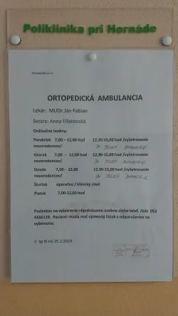 Fotografia miesta 5 od Ortopedická ambulancia - MUDr. Ján Vaňko