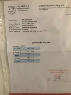 Fotografia miesta 6 od Ortopedická ambulancia Orthosport, s.r.o. - MUDr. Dalibor Kurek