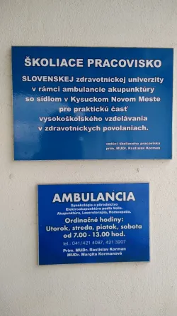 Fotografia miesta 4 od Všeobecná ambulancia pre dospelých Akupunktúra s.r.o. - MUDr. Margita Kormanová