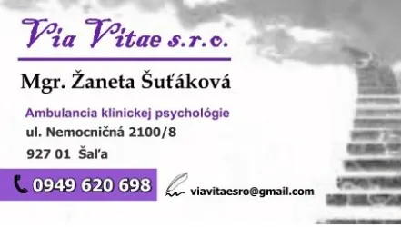 Fotografia miesta 3 od Ambulancia klinickej psychológie - Mgr. Žaneta Šuťáková, Via Vitae s.r.o.