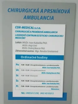 Fotografia miesta 4 od Špecializovaná chirurgická ambulancia - COR-MEDICAL, s.r.o. - MUDr. Ivan Kubačka , PhD.