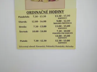 Fotografia miesta 1 od Všeobecná ambulancia pre deti a dorast - MUDr. Eva Bednárová
