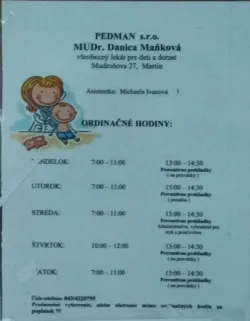 Fotografia miesta 1 od Všeobecná ambulancia pre deti a dorast - PEDMAN, s.r.o. - MUDr. Danica Maňková