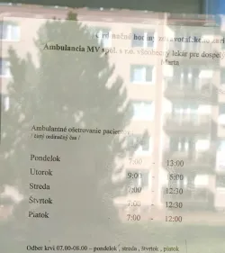 Fotografia miesta 1 od Všeobecná ambulancia pre dospelých - AMBULANCIA MV, s.r.o. - MUDr. Marta Voštináková