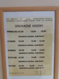 Fotografia miesta 2 od Endokrinologická ambulancia - EGY-MED s.r.o. - MUDr. Henrik Egyenes-Porsok