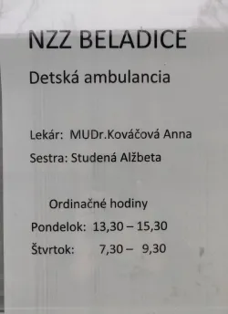 Fotografia miesta 1 od Všeobecná ambulancia pre deti a dorast -	MUDr. Anna Kováčová