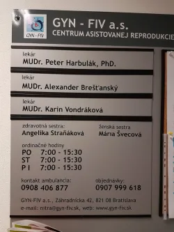 Fotografia miesta 1 od GYN-FIV a.s. - centrum pre gynekológiu a asistovanú reprodukciu Nitra