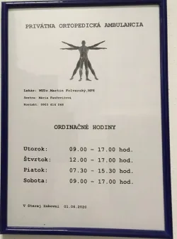 Fotografia miesta 1 od Privátna ortopedická ambulancia - MUDr. Martin Foľvarský