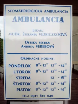 Fotografia miesta 1 od Stomatologická ambulancia - MUDr. Štefánia Vidriczkóová