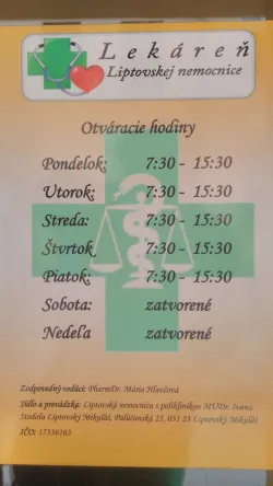 Fotografia miesta 7 od Lekáreň Liptovskej nemocnice