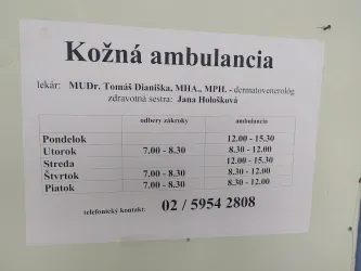 Fotografia miesta 1 od Dermatovenerologická ambulancia - MUDr. Tomáš Dianiška , MHA