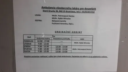 Fotografia miesta 1 od Ambulancia všeobecného lekára pre dospelých - MUDr. Oliva Rychnavská