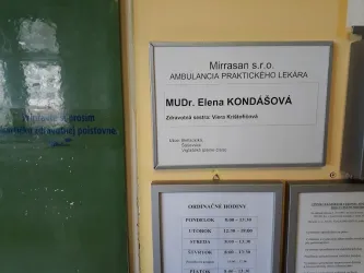 Fotografia miesta 1 od Ambulancia všeobecného lekára pre dospelých - MUDr. Elena Kondášová, (Mirrasan s.r.o.)