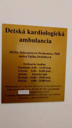 Fotografia miesta 1 od Kardiologická ambulancia pre deti a dorast - MUDr. Drahomíra Schwartzová , PhD., (AUDIT - POL, s. r. o.)