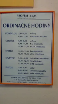 Fotografia miesta 9 od PROFEM, s.r.o – gynekologická ambulancia - MUDr. Dušan Táborský