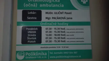 Fotografia miesta 4 od USG ( ultrazvukové ) pracovisko - MUDr. Ľubomír Guľa (Poliklinika Giraltovce ILB, s.r.o.)