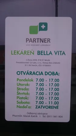 Fotografia miesta 2 od Lekáreň BELLA VITA - VITALEKARNE, s.r.o. - PharmDr. Marek Katrík