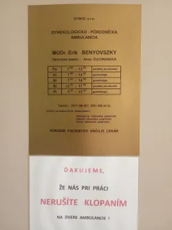 Fotografia miesta 2 od Gynekologická ambulancia, MUDr. Erik Benyovszky, GYNKO, s. r. o.)