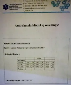 Fotografia miesta 10 od Ambulancia klinickej onkológie - Medionkopartner, s.r.o. - MUDr. Ľubica Počtová