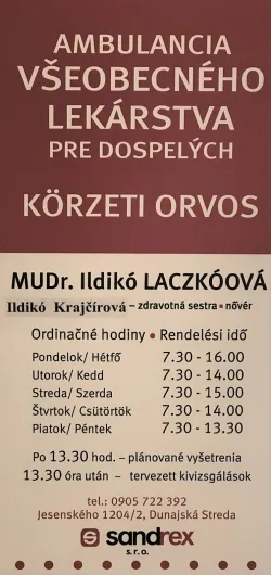 Fotografia miesta 1 od Všeobecná ambulancia pre dospelých - SANDREX, s.r.o. - MUDr. Ildikó Laczkóová