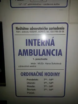 Fotografia miesta 1 od Ambulancia vnútorného lekárstva - MUDr. Anna Sokolová
