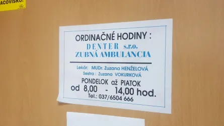 Fotografia miesta 1 od Ambulancia zubného lekárstva - MUDr. Henžeľová Zuzana, DENTER, s.r.o.