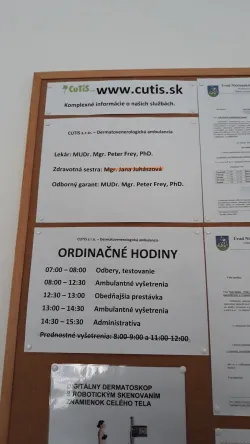 Fotografia miesta 2 od Dermatovenerologická ambulancia - MUDr. Mgr. Peter Frey,, PhD., CUTIS, s.r.o.