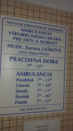 Fotografia miesta 1 od Všeobecná ambulancia pre deti a dorast - 	MUDr. Zuzana Zaťková