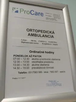 Fotografia miesta 1 od Ortopedická ambulancia, MUDr. Nadežda Čopová, (wesper, a.s.)