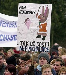 V Prešove protestovali odborári zo zdravotníckych zariadení Slovenska