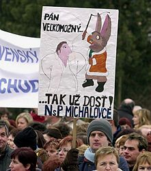 V Prešove protestovali odborári zo zdravotníckych zariadení Slovenska