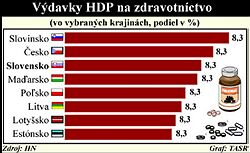 ZZP: Verejné výdavky na zdravotníctvo v percentách z HDP by nemali klesať